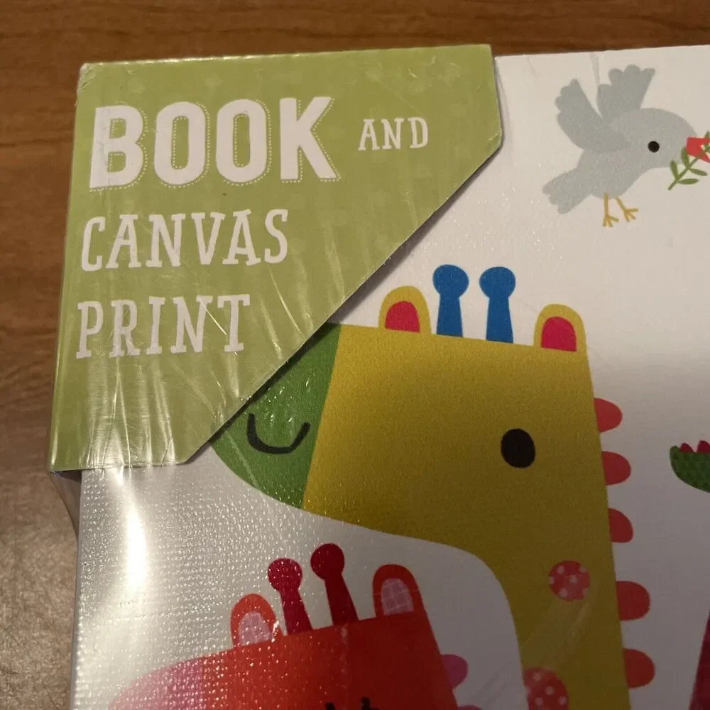 Bible Stories Board Book With Canvas Print My First Storybook Baby Gift NEW